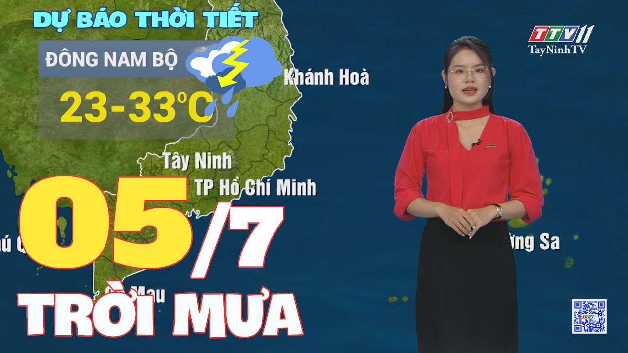 Bản tin thời tiết 05-7-2024 | TayNinhTVENT